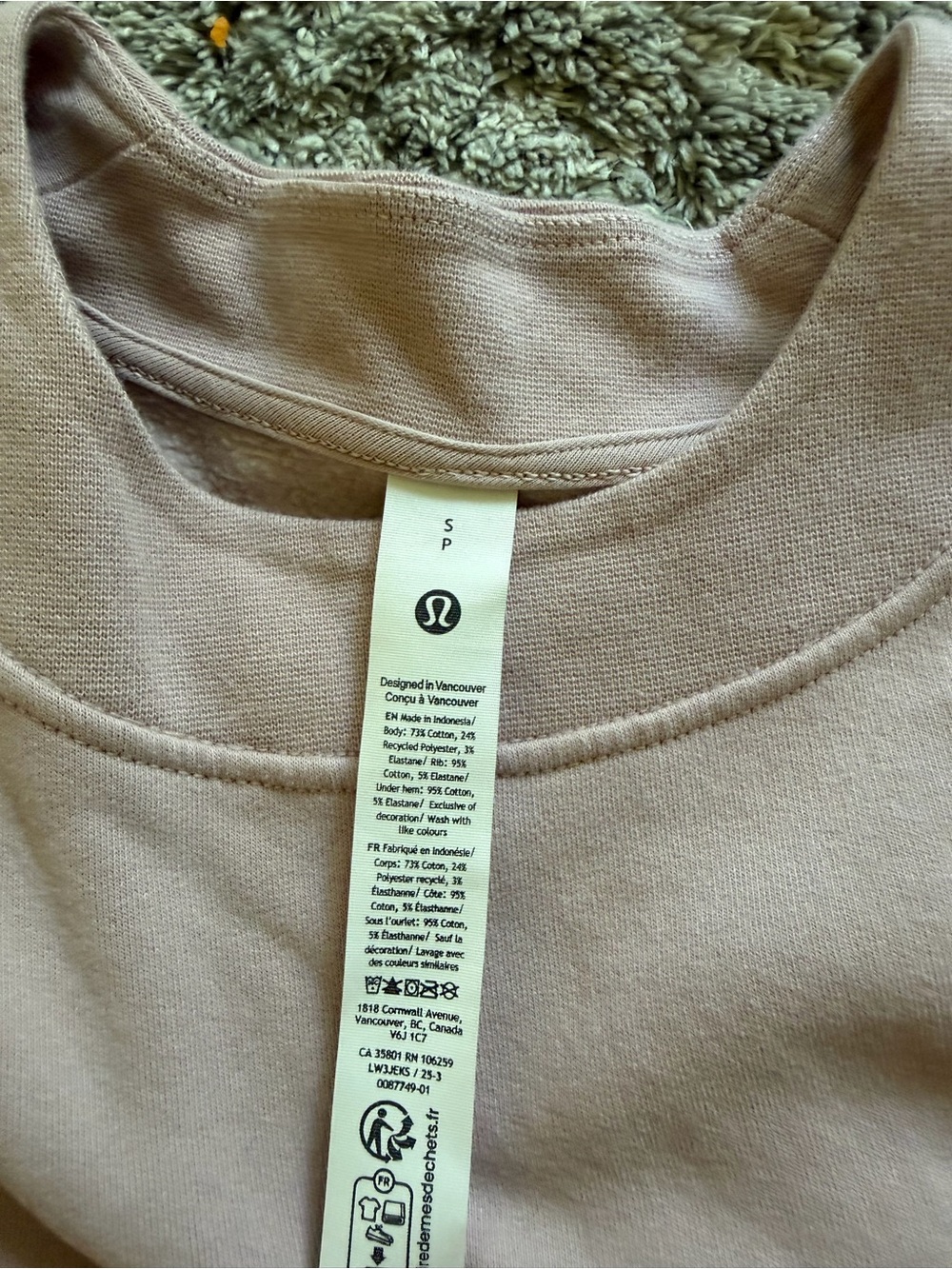 lululemon athletica Light Pink Crewneck Sweatshirt - Picture 3 of 8